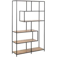 Actona Bücherregal 114 x 35 x 185 cm Schwarz