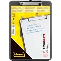 IDENA Klemmbrett A4 Schwarz