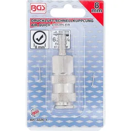 BGS Druckluft-Schnellkupplung mit 8 mm Schlauchanschluss