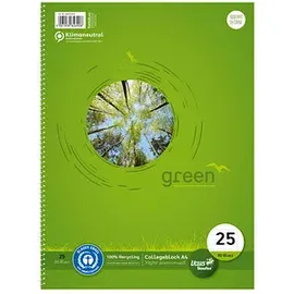 Ursus Ursus® Collegeblock green Lineatur 25 liniert DIN A4 Außenrand, 1 Block
