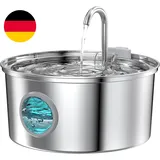 Katzenbrunnen Edelstahl: Trinkbrunnen Für Katze - 3.2L Katzenbrunnen Für Katzen