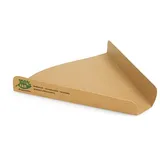 Papstar Pizza-Trays, Pappe "pure" 2,5 cm x 17,1 cm x 18,3 cm braun 100% Fair" extra groß