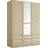 Wäscheschrank Barcelona 140 x 193 x 54 cm Braun/Beige
