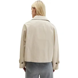Marc O'Polo Outdoorjacke MARC O'POLO "aus Organic Cotton-Twill", Damen, Gr. 40, beige (linen beige), Obermaterial: 100% Baumwolle, unifarben, loose fit, Jacken Outdoorjacke