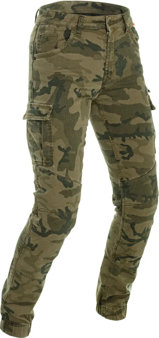 Richa Apache Camo Dames Motorfiets Jeans, groen-veelkleurig, 34 Voorvrouw