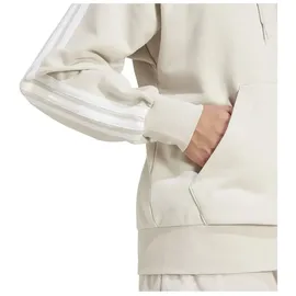 adidas Men's Essential Three Stripes French Terry Fullzip Hoodie, Wonder Alumina/White, XS