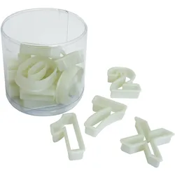 Schneider - Ausstechersatz Zahlen 15-teilig, Material: Nylon, hitzebeständig bis +160°C