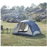 pro.tec Campingzelt Bergeijk Kuppelzelt 213x213x130cm Grau/Beige - Grau