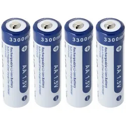 Xtar 4x AA 1,5V 3300mWh typisch 2000mAh Lithium Ionen Akku wiederaufladbar 1.5V nur mit speziellem Ladegerät