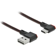 DeLock USB-A auf USB-C 2 m Schwarz