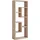 VCM Standregal 40 x 30 x 180 cm Braun