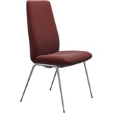 Stressless® Polsterstuhl Laurel, High Back, Größe L, mit Beinen aus Stahl in Chrom matt rot