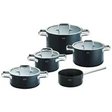 Rösle Ebonic Topf-Set 5-tlg. 16 cm rund + Glasdeckel