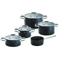 Rösle Ebonic Topf-Set 5-tlg. 16 cm rund + Glasdeckel