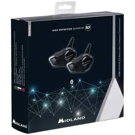 Midland BTR1 Advanced BT-Headset Motorradhelme Doppelset (2er Set)