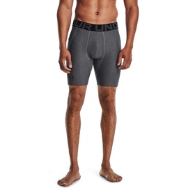 Under Armour Herren Ua Hg Armour Kurze Laufhose atmungsaktive Herrenshorts, Carbon Heather/Black, XL