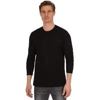 TRIGEMA Herren, 636501 Langarmshirt schwarz, XL EU