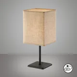 easy! by fhl LED Tischleuchte Lela beige Sandschwarz, H: 30,00cm, Lampen, Tischleuchte,Stoffschirm,Schnurschalter,Hochwertige Verarbeitung