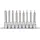 KS Tools 1/2" CHROMEplus Bit-Stecknuss-Satz Torx, lang, 9-tlg. T20-T60
