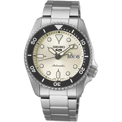 Seiko SRPK31K1 Unisex-Armbanduhr Automatik Stahl/Beige