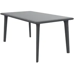 Resol DESSA Rechteckiger Tisch Indoor, Outdoor 160x90 Dunkelgrau