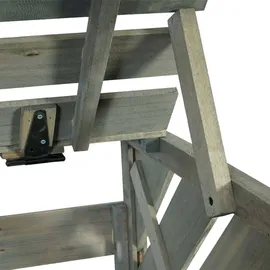 MCW Mülltonnenverkleidung J44 121 x 133 x 98 cm grau