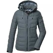 KILLTEC Damen Steppjacke mit abzippbarer Kapuze/Funktionsjacke ist wasserabweisend KOW 10 WMN QLTD JCKT, blaugrau, 36,