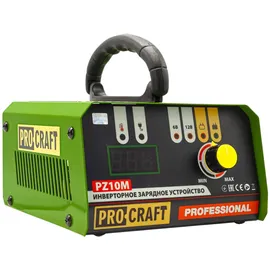 PROCRAFT PZ10M Ladegerät 6/12 V Ladespannung 10 A Ladestrom für Auto-, Mottorad- & LKW Batterien