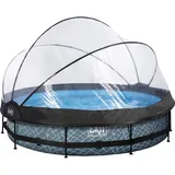 EXIT TOYS Stone Pool  360 x 76 cm inkl. Filterpumpe und Abdeckung