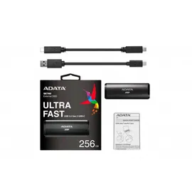 A-Data SE760 256 GB USB-C 3.2 schwarz ASE760-256GU32G2-CBK