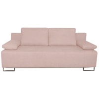 Siblo 2-Sitzer Zweisitziges Sofa Mirko mit Schlaffunktion - Bettzeugbehälter - Zweisitzer-Sofa rosa