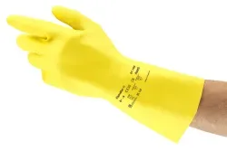 Ansell AlphaTec® 87-190 Handschuh, PSA Kategorie 3, gelb 87190070 , 1 Paar, Größe 6,5 - 7