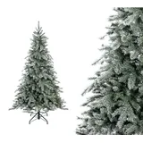 Evergreen Künstlicher Weihnachtsbaum Fichte Frost Grün/Weiß 180 cm