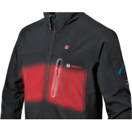 Bosch Professional GHJ 12+18V XA Beheizbare Jacke schwarz L inkl. Akku