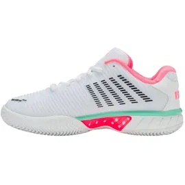 K-Swiss Hypercourt Express 2 Hb Weiß/Neon Pastel Lilac Pink/Black 37 1/2