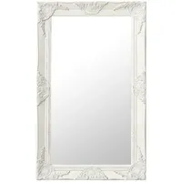 Furnicato Wandspiegel im Barock-Stil 50x80 cm Weiß (1-St) weiß