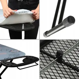 Kadax Bügelbrett, 120x38 cm klappbarer Bügeltisch, - KADAX