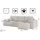 kaiser möbel Ecksofa Cord 4-Sitzer Beige