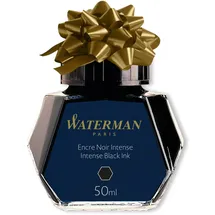 Waterman Füllertinte im Tintenfass | Intense Black | Tintenflacon mit 50 ml
