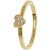 trendor 41538 Damenring Gold 333/8K Herz mit Zirkonias, 56/17,8