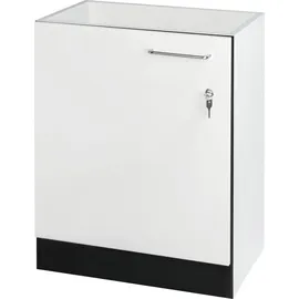 KWC AR Unterbauschrank, SIRIUS, Holz, weiß, 570x720x390 mm, Türanschlag links