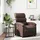 vidaXL Massagesessel Kunstleder 92 x 99,5 x 0 cm Braun mit Fernbedienung