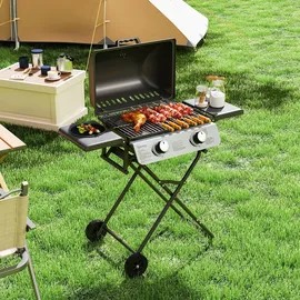 Outsunny Gasgrill schwarz