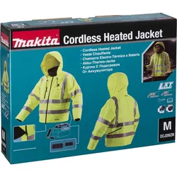 Makita - Jacke - hohe Sichtbarkeit - M - Gewebe, 100% Polyester - fluoreszierend...