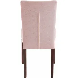 Home Affaire 4-Fußstuhl »Talia«, (Set), 2 St., Webstoff, rosa