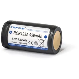 Keeppower RCR123A 16340 950 mAh 1 St.