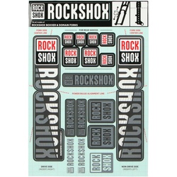 ROCKSHOX Sticker Decal Set für Boxxer | Domain Tauchrohre weiß