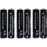 AAA-Batterien für schnurloses Telefon, 6 Stück