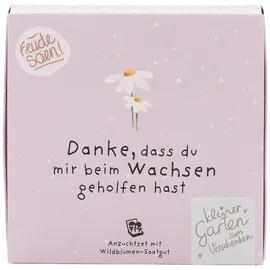 Die Stadtgärtner Wiesen-Margeriten Pflanzset Danke, dass du mir beim Wachsen geholfen hast" – Einzigartiges Geschenk | Bedanken, das wächst & lange Freude schenkt