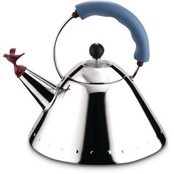 Alessi Wasserkessel Bird Edelstahl Blau